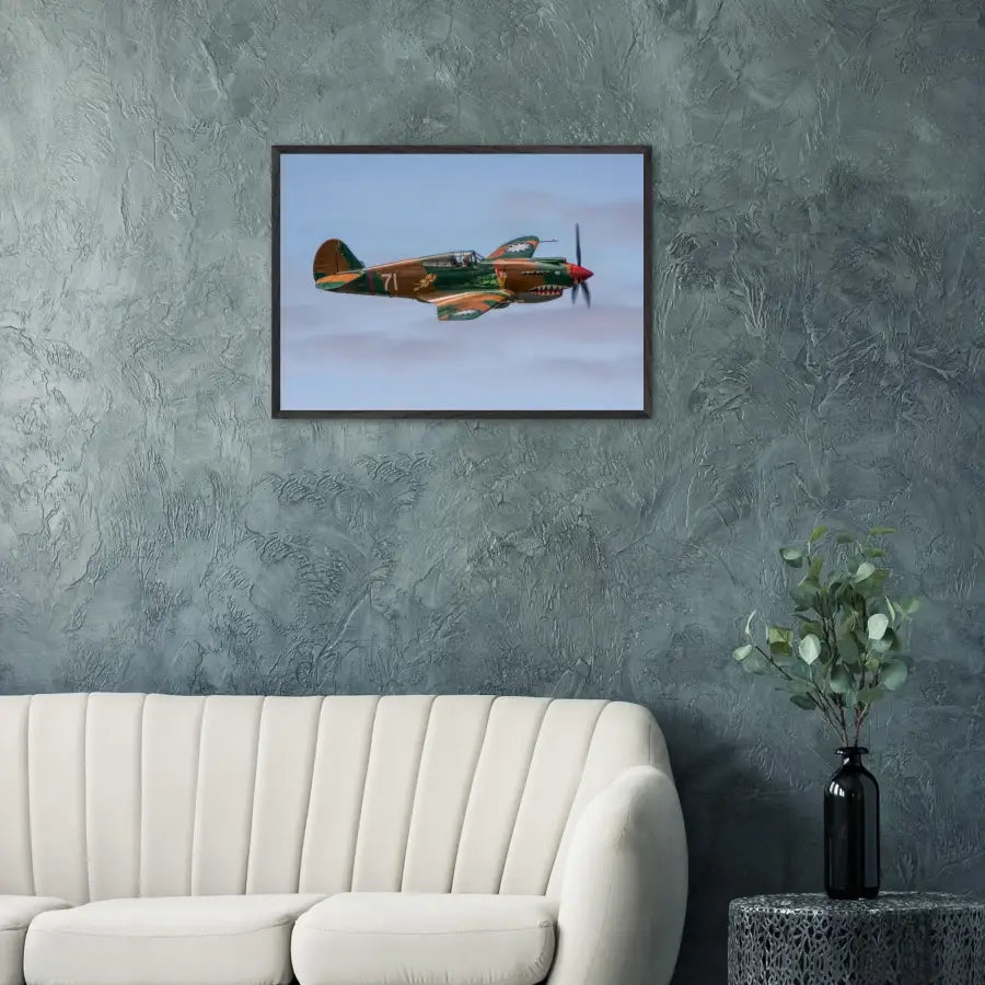 Curtiss P-40C Tomahawk - Grace and Grit in the Sky - Print Material - Gifts for pilots - Aviation apparel