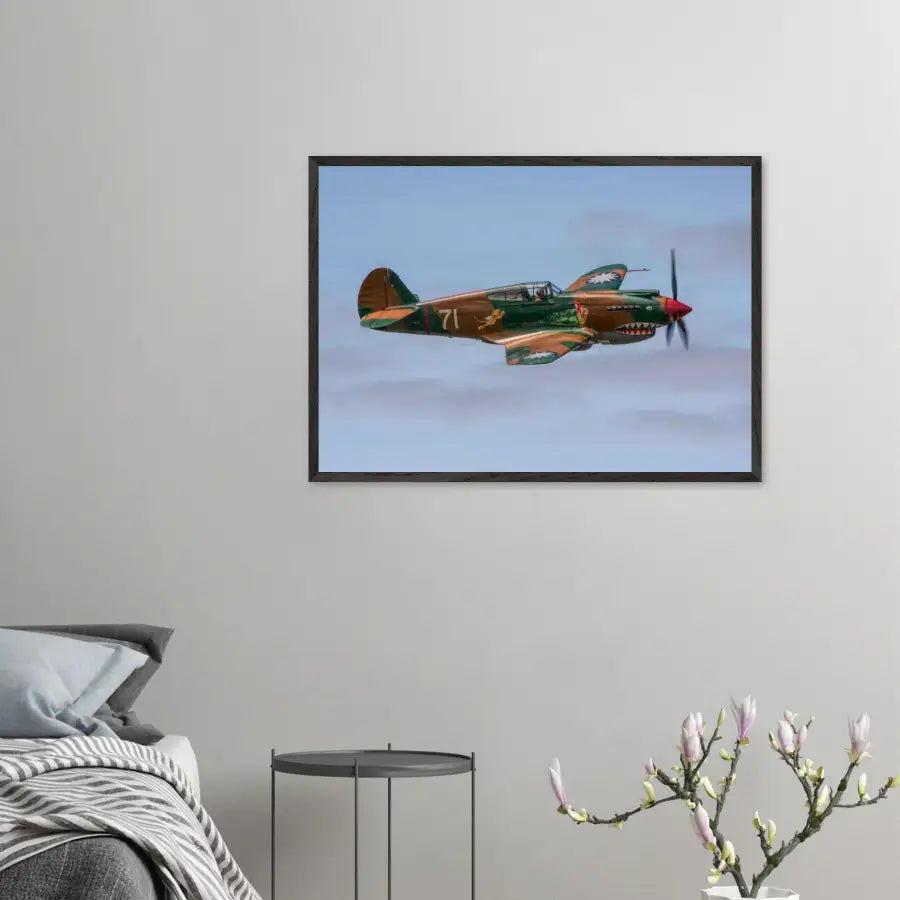 Curtiss P-40C Tomahawk - Grace and Grit in the Sky - Print Material - Gifts for pilots - Aviation apparel