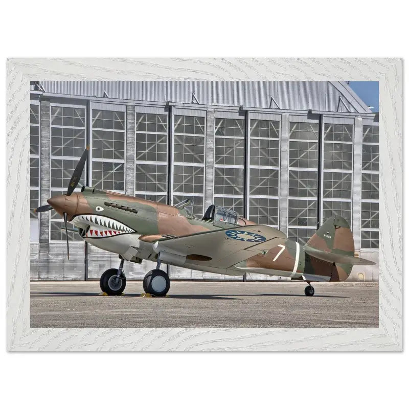 Curtiss P-40C Tomahawk Parked with AVG First Pursuit Squadron Markings - Print Material - Gifts for pilots - Aviation