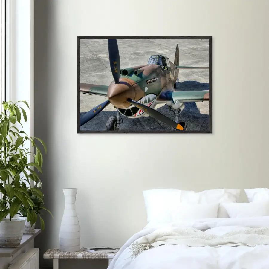 Curtiss P-40C Tomahawk - Print Material - Pilot gifts - WWII warbird t-shirt