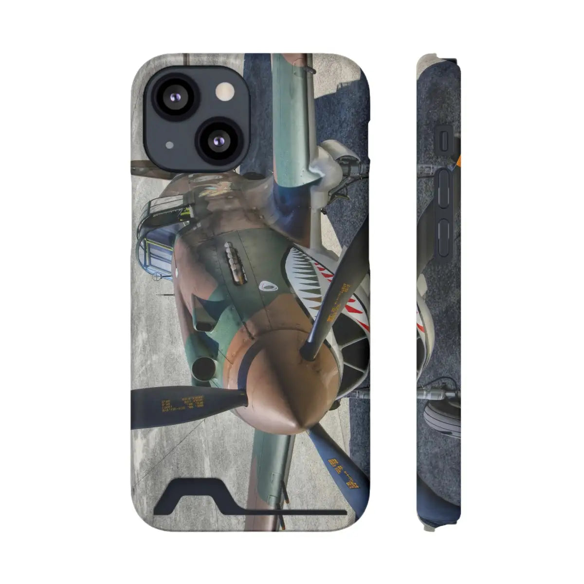 Curtiss P-40C Tomahawk Vintage Airplane Phone Case with Card Holder - Perfect for Aviation Enthusiasts - Gifts pilots