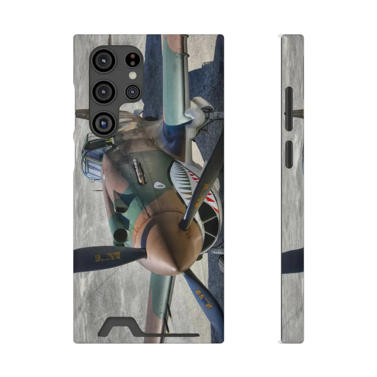 Curtiss P-40C Tomahawk Vintage Airplane Phone Case with Card Holder - Perfect for Aviation Enthusiasts - Gifts pilots