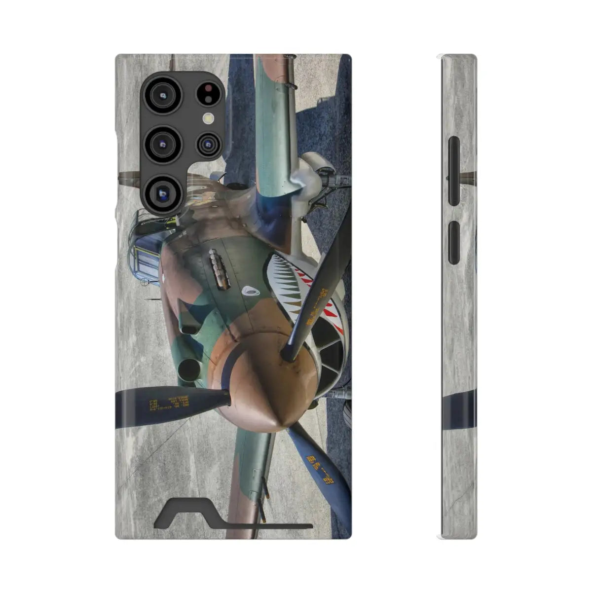 Curtiss P-40C Tomahawk Vintage Airplane Phone Case with Card Holder - Perfect for Aviation Enthusiasts - Gifts pilots
