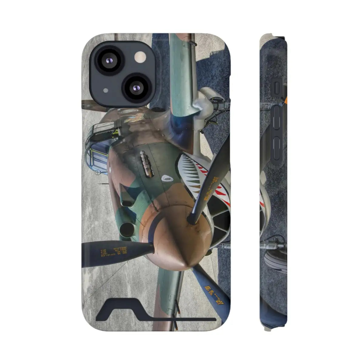 Curtiss P-40C Tomahawk Vintage Airplane Phone Case with Card Holder - Perfect for Aviation Enthusiasts - Gifts pilots
