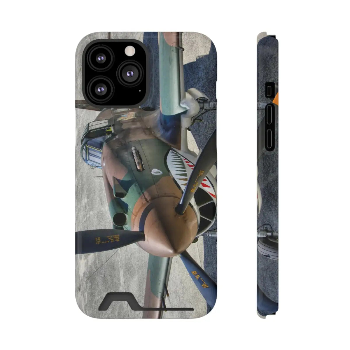 Curtiss P-40C Tomahawk Vintage Airplane Phone Case with Card Holder - Perfect for Aviation Enthusiasts - Gifts pilots