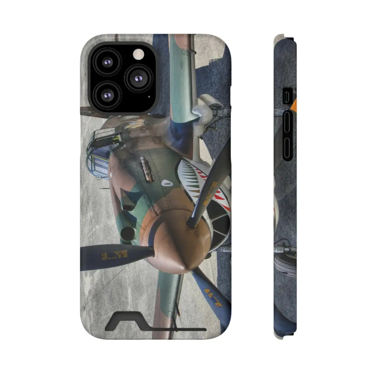 Curtiss P-40C Tomahawk Vintage Airplane Phone Case with Card Holder - Perfect for Aviation Enthusiasts - Gifts pilots