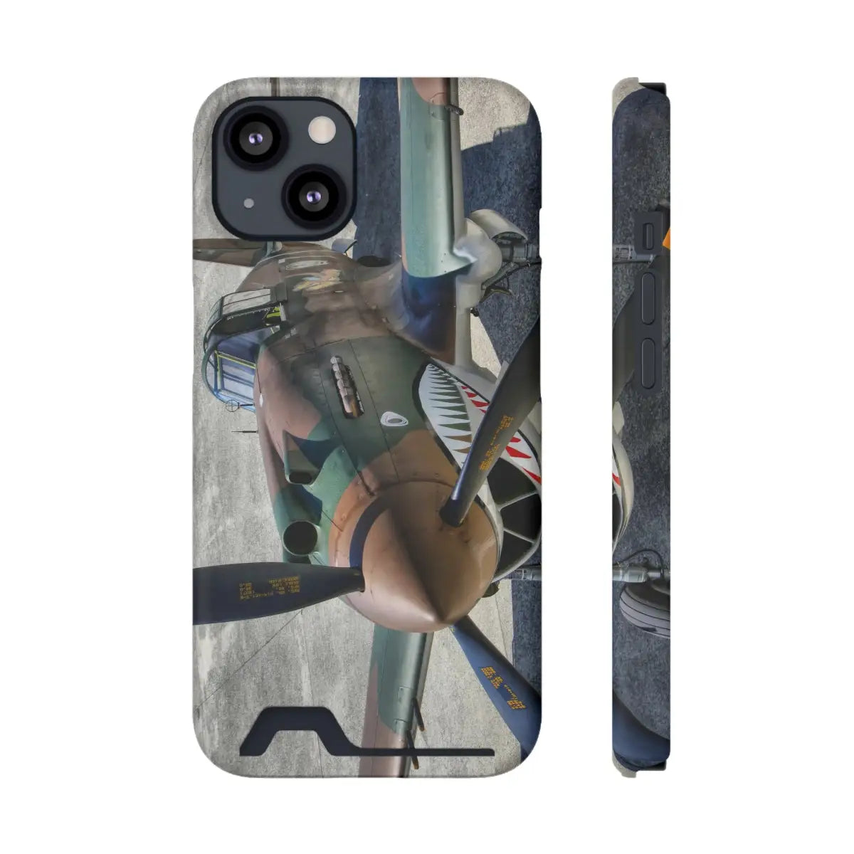 Curtiss P-40C Tomahawk Vintage Airplane Phone Case with Card Holder - Perfect for Aviation Enthusiasts - Gifts pilots