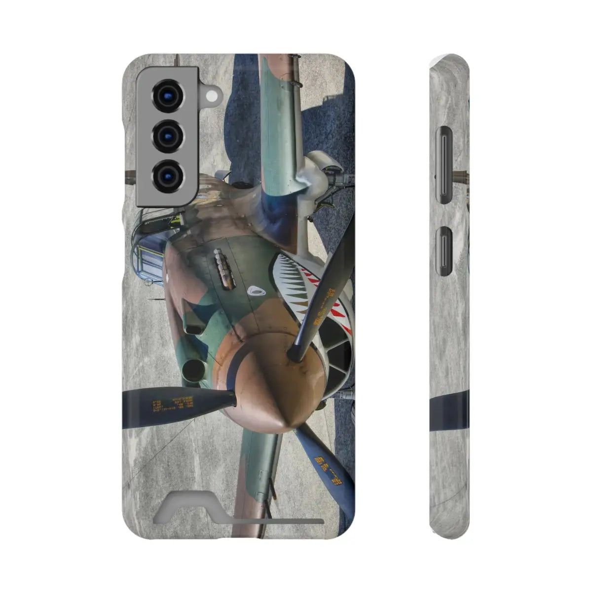 Curtiss P-40C Tomahawk Vintage Airplane Phone Case with Card Holder - Perfect for Aviation Enthusiasts - Gifts pilots