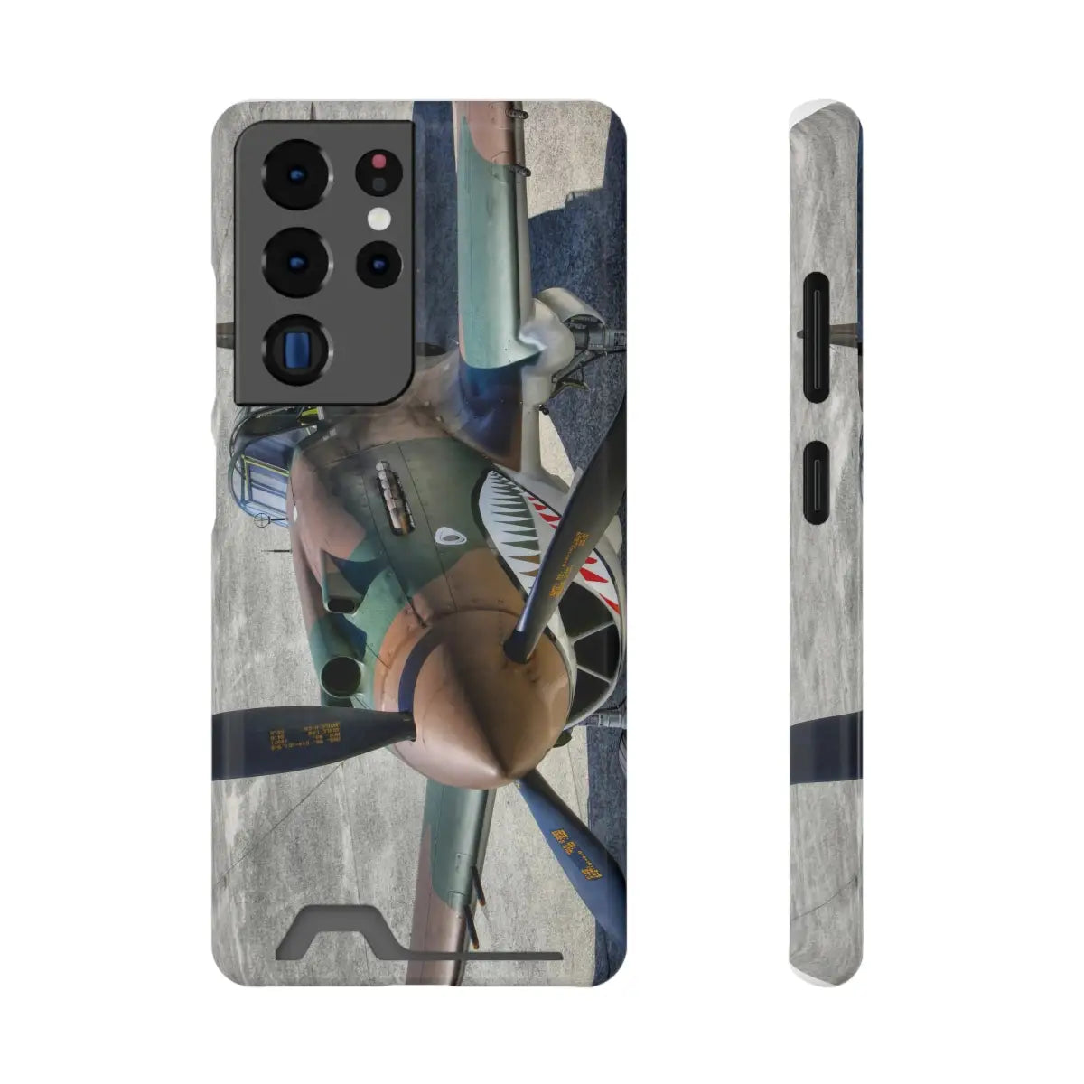 Curtiss P-40C Tomahawk Vintage Airplane Phone Case with Card Holder - Perfect for Aviation Enthusiasts - Gifts pilots