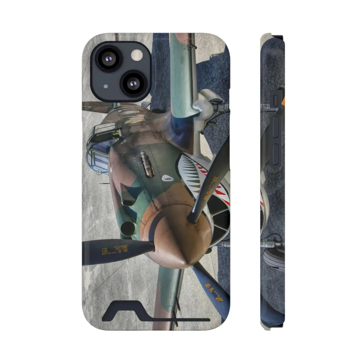 Curtiss P-40C Tomahawk Vintage Airplane Phone Case with Card Holder - Perfect for Aviation Enthusiasts - Gifts pilots