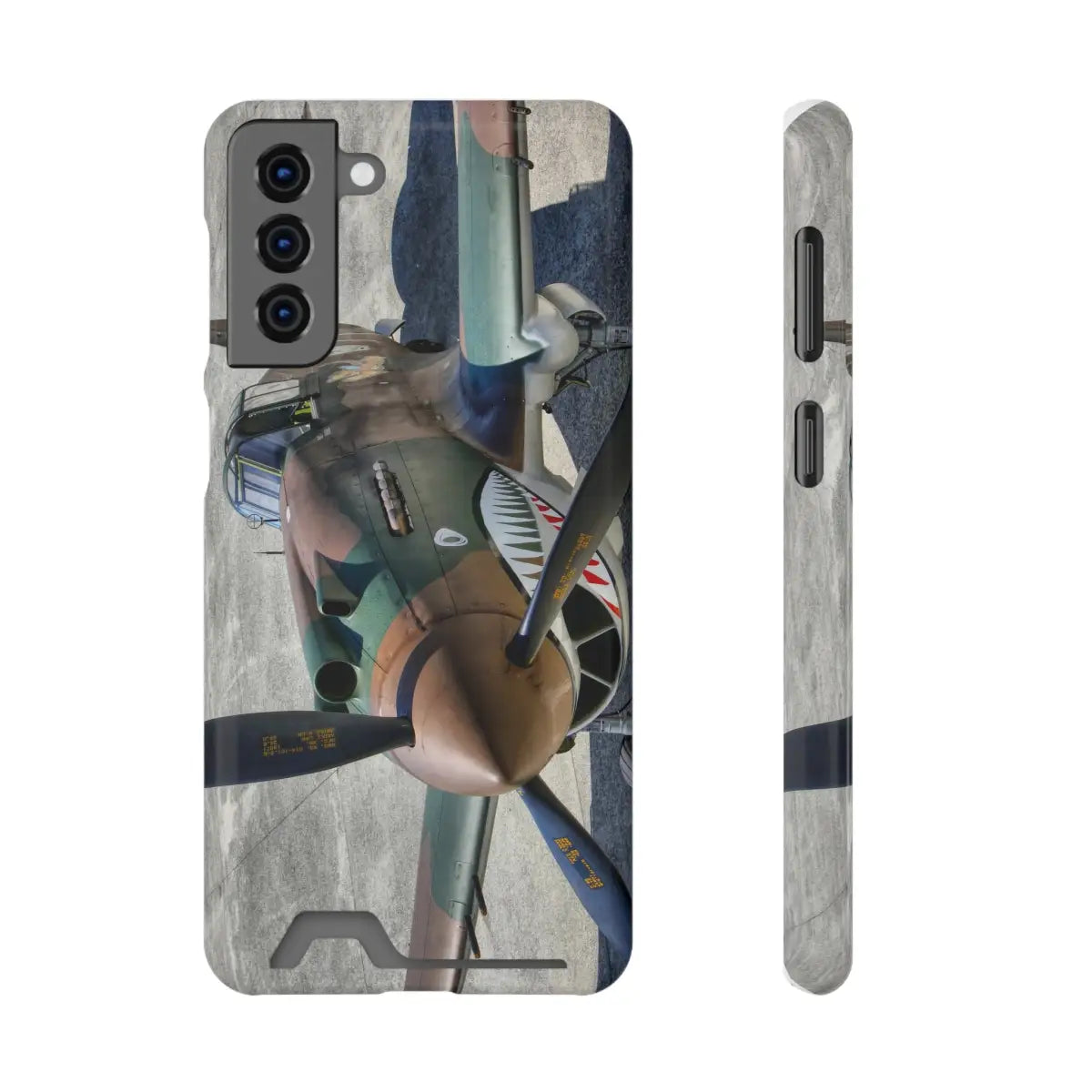 Curtiss P-40C Tomahawk Vintage Airplane Phone Case with Card Holder - Perfect for Aviation Enthusiasts - Gifts pilots