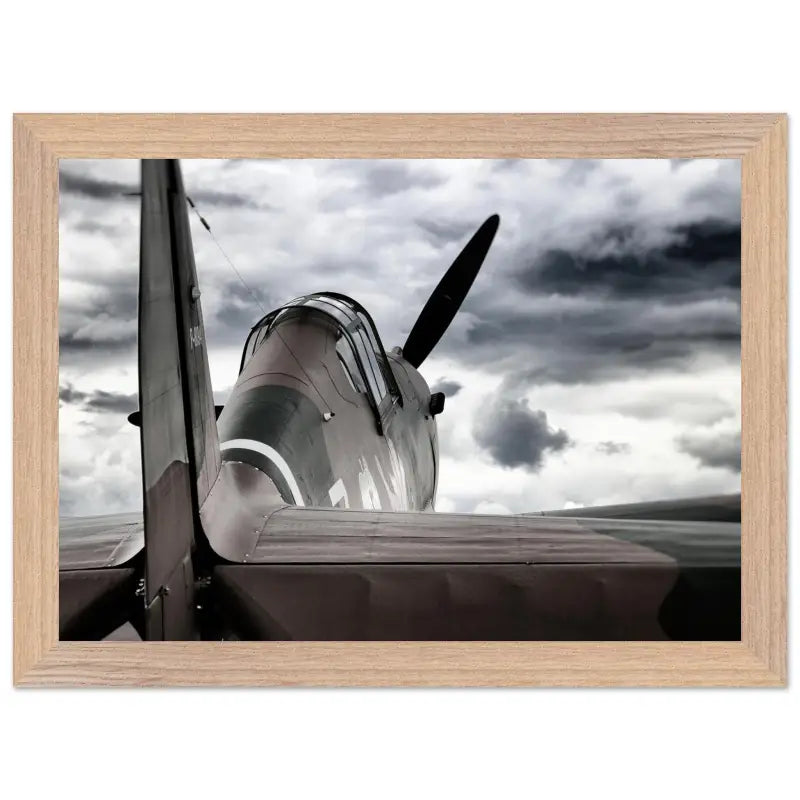 Curtiss P-40C Tomahawk with Moody Sky - Print Material - Gifts for pilots - Aviation apparel