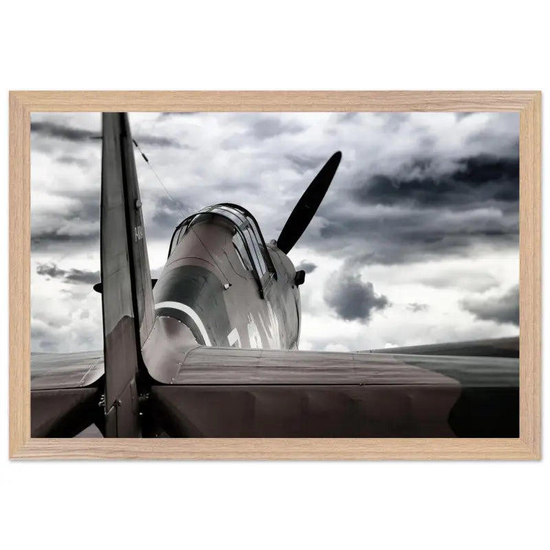 Curtiss P-40C Tomahawk with Moody Sky - Print Material - Gifts for pilots - Aviation apparel