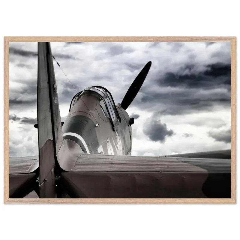 Curtiss P-40C Tomahawk with Moody Sky - Print Material - Gifts for pilots - Aviation apparel