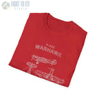 Curtiss P-40E Warhawk — T-shirt - T-Shirt - Pilot gifts - WWII warbird t-shirt