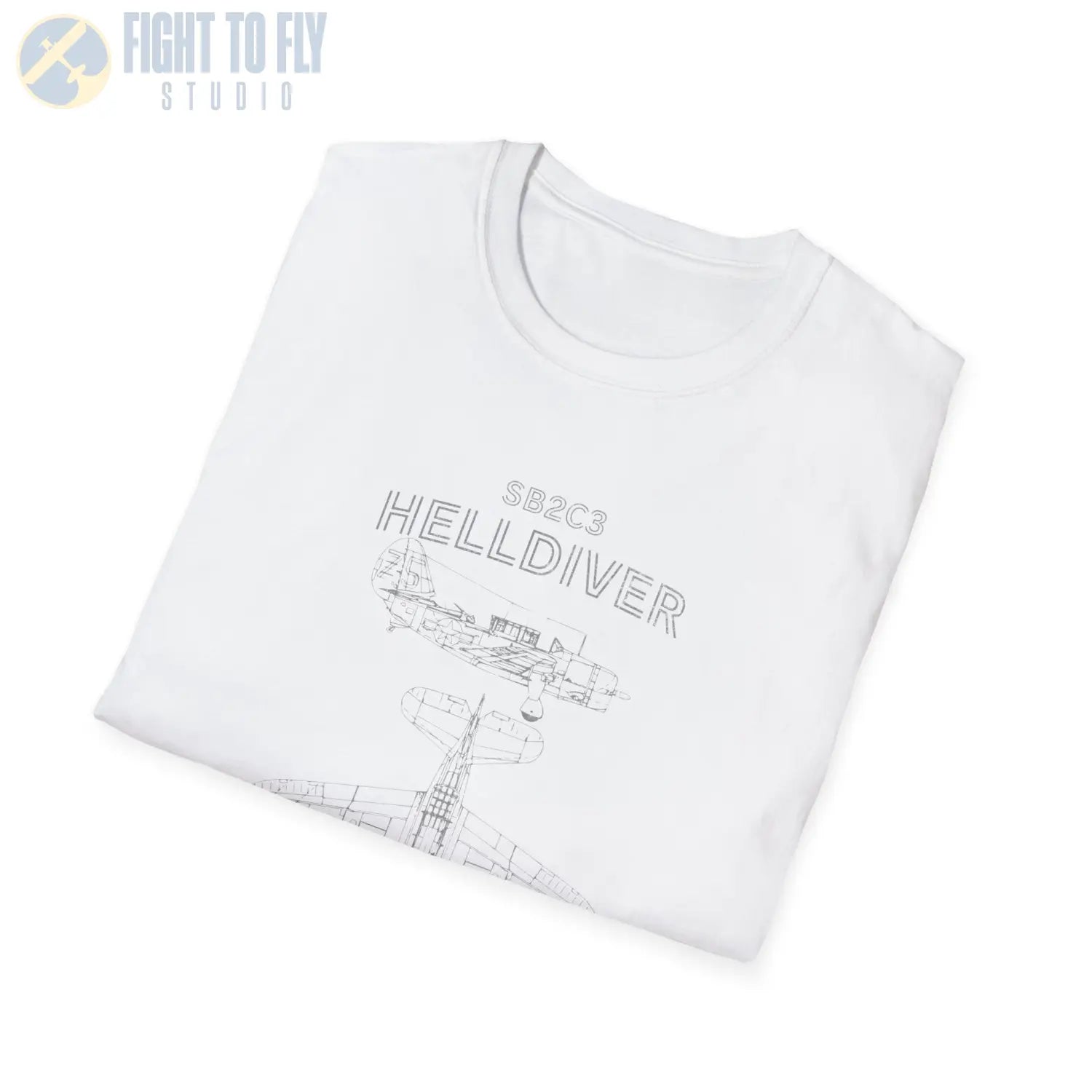 Curtiss SB2C-3 Helldiver — T-shirt - T-Shirt - Pilot gifts - WWII warbird t-shirt
