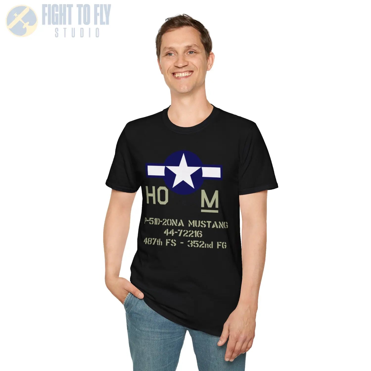 Custom USAAF Fighter Codes Shirt — Personalized WWII Star-and-Bar Mark - T-Shirt - Pilot gifts - warbird t-shirt