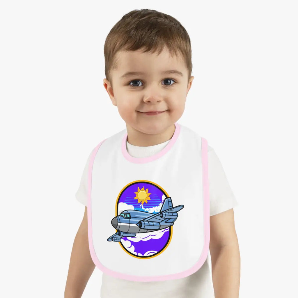 Cute Airplane Baby Bib - Jetliner - Kids clothes - Gifts for pilots - Aviation apparel