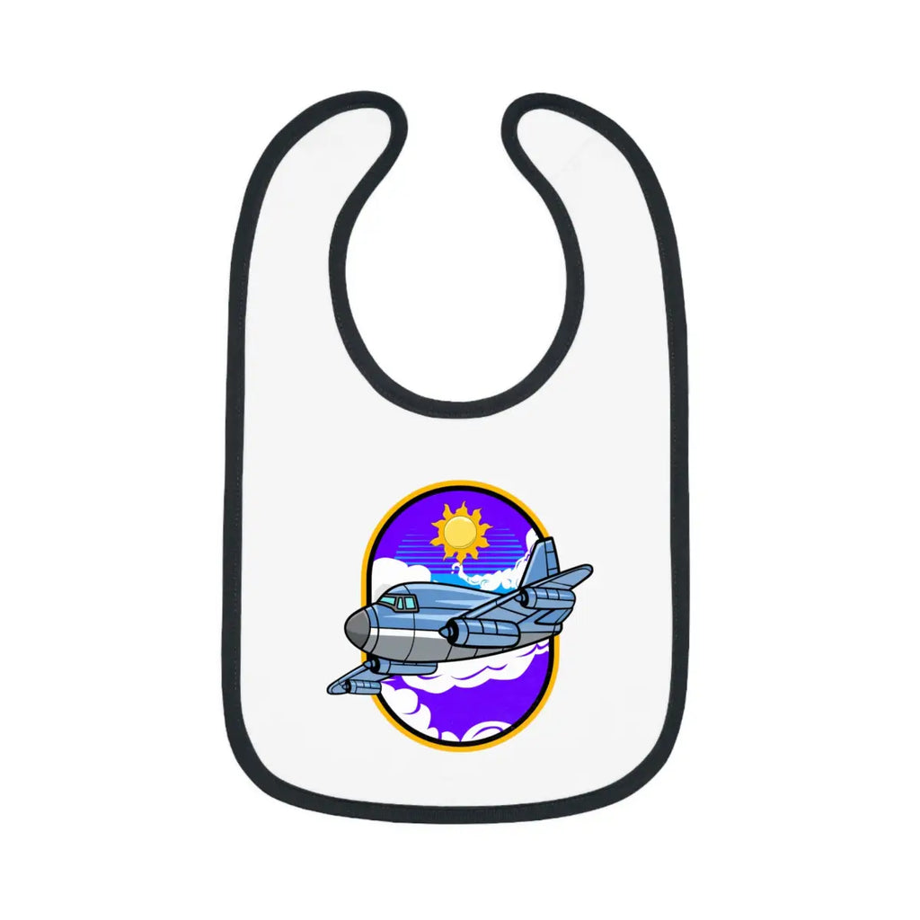 Cute Airplane Baby Bib - Jetliner - Kids clothes - Gifts for pilots - Aviation apparel