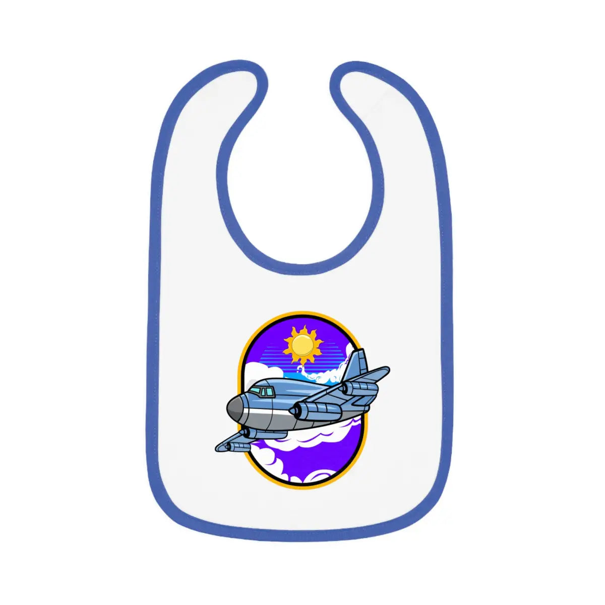 Cute Airplane Baby Bib - Jetliner - Kids clothes - Gifts for pilots - Aviation apparel