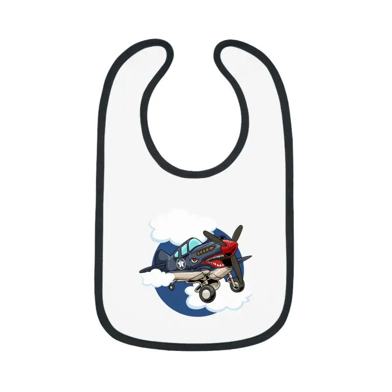 Cute Airplane Baby Bib - Warhawk - Kids clothes - Pilot gifts - WWII warbird t-shirt