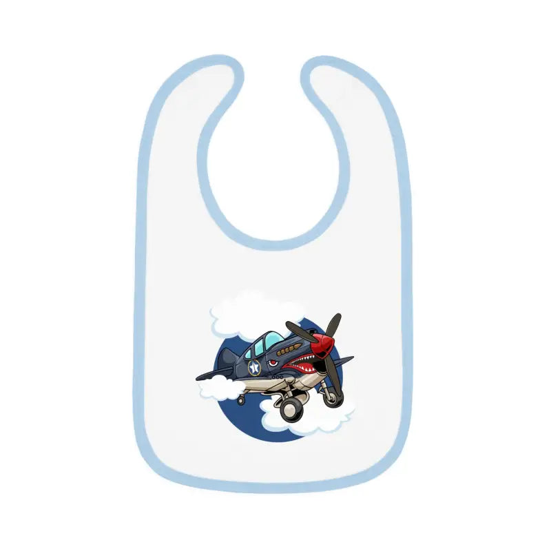 Cute Airplane Baby Bib - Warhawk - Kids clothes - Pilot gifts - WWII warbird t-shirt