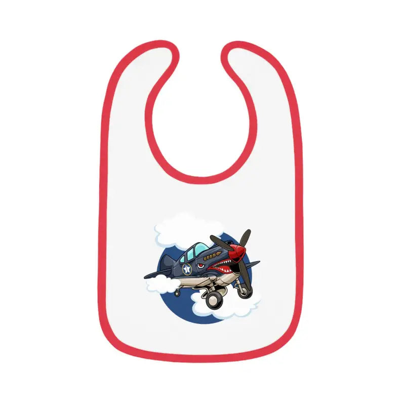 Cute Airplane Baby Bib - Warhawk - Kids clothes - Pilot gifts - WWII warbird t-shirt