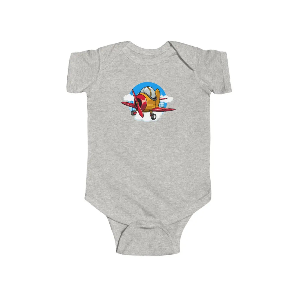 Cute Airplane Baby Bodysuit - Kids clothes - Pilot gifts - WWII warbird t-shirt