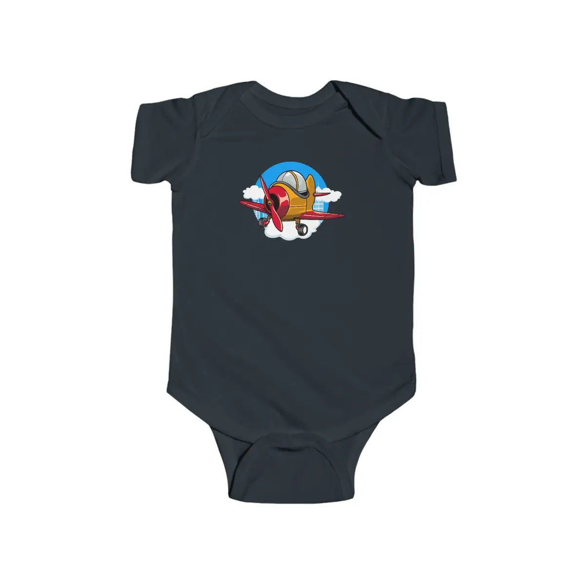 Cute Airplane Baby Bodysuit - Kids clothes - Pilot gifts - WWII warbird t-shirt