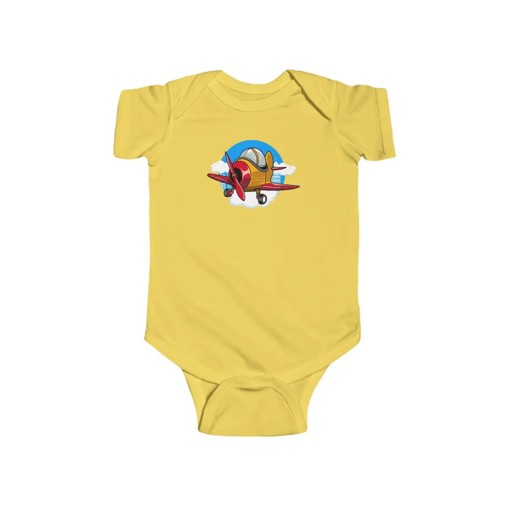 Cute Airplane Baby Bodysuit - Kids clothes - Pilot gifts - WWII warbird t-shirt