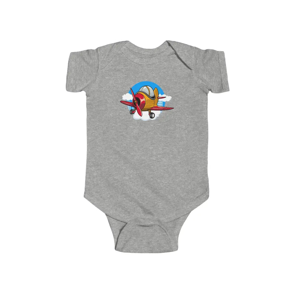 Cute Airplane Baby Bodysuit - Kids clothes - Pilot gifts - WWII warbird t-shirt