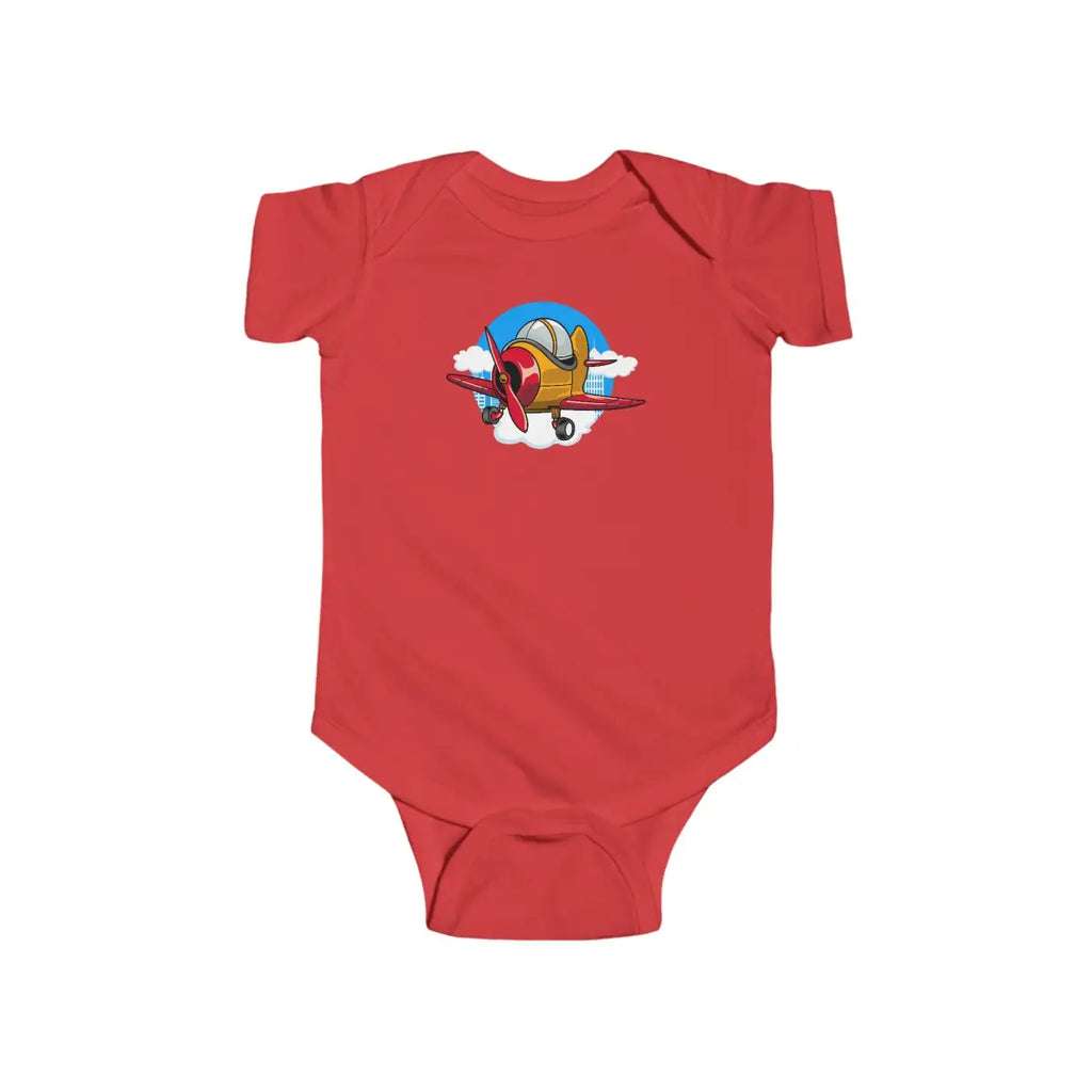 Cute Airplane Baby Bodysuit - Kids clothes - Pilot gifts - WWII warbird t-shirt