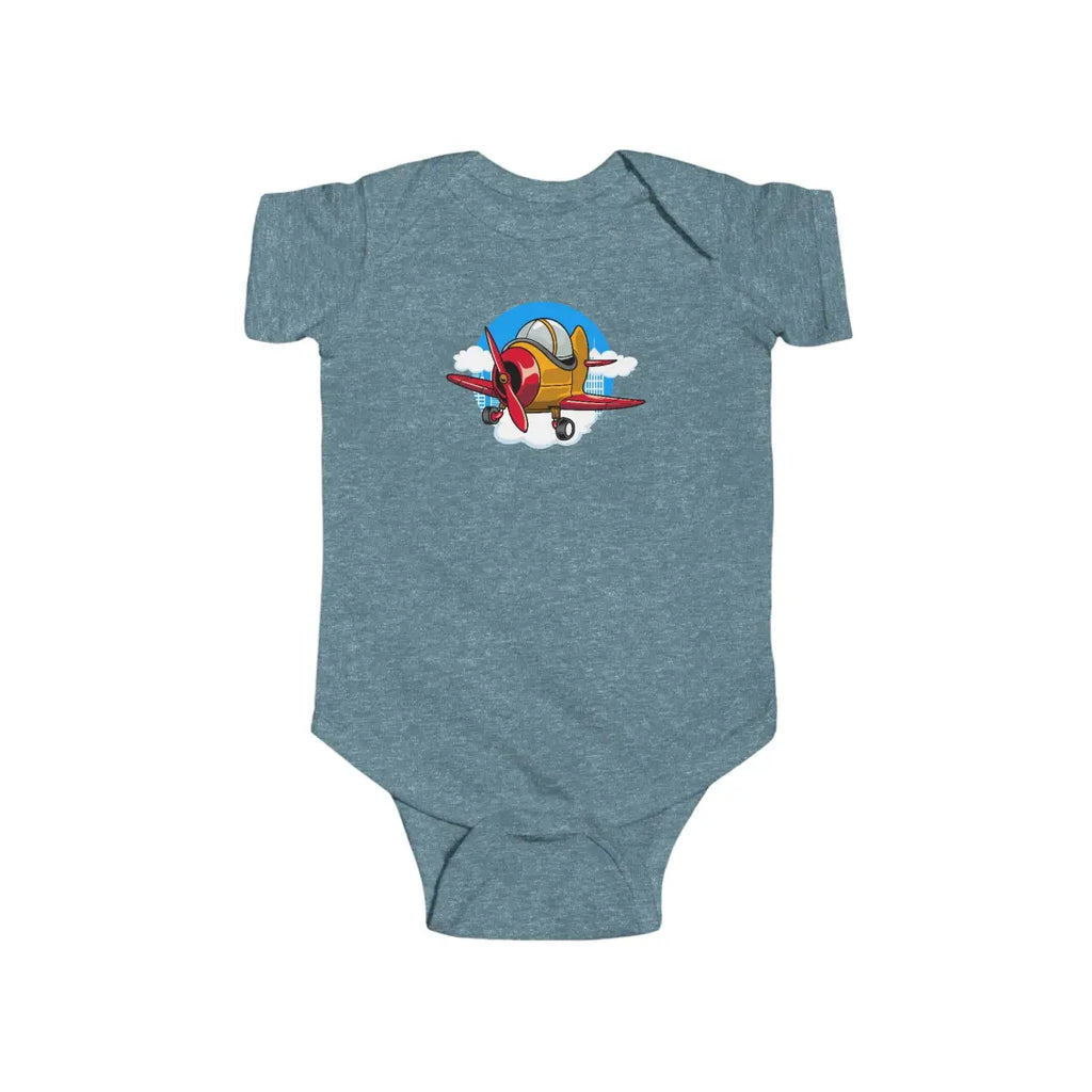 Cute Airplane Baby Bodysuit - Kids clothes - Pilot gifts - WWII warbird t-shirt