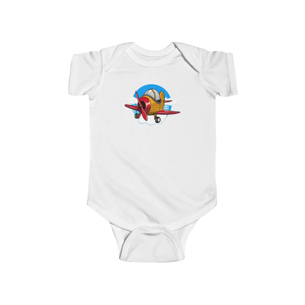 Cute Airplane Baby Bodysuit - Kids clothes - Pilot gifts - WWII warbird t-shirt