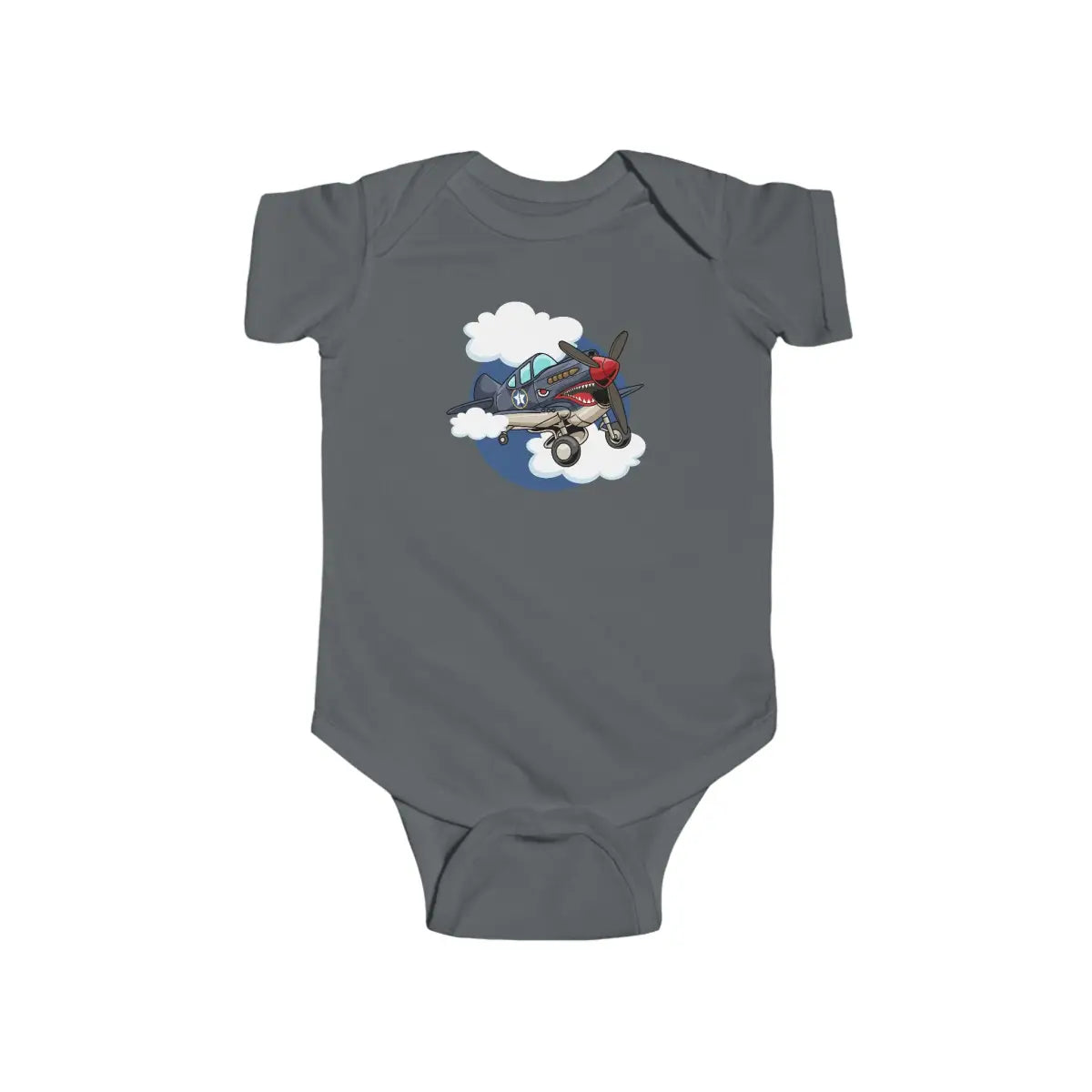 Cute Airplane Infant Bodysuit P-40 - Kids clothes - Gifts for pilots - Aviation apparel