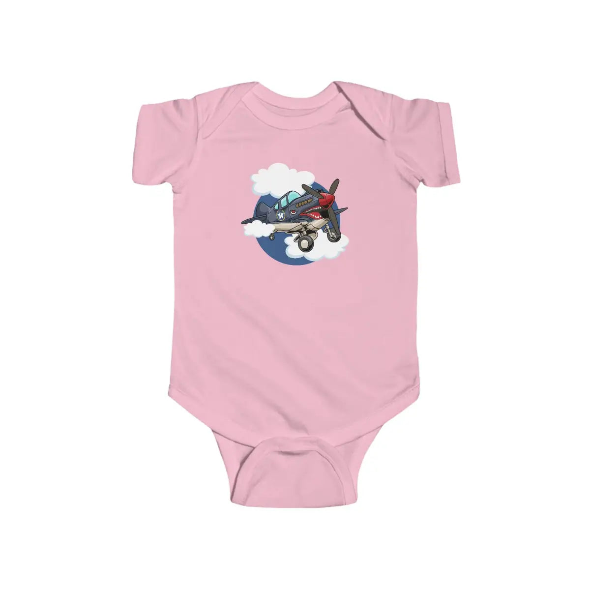 Cute Airplane Infant Bodysuit P-40 - Kids clothes - Gifts for pilots - Aviation apparel
