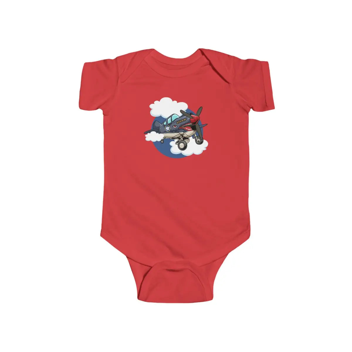 Cute Airplane Infant Bodysuit P-40 - Kids clothes - Gifts for pilots - Aviation apparel