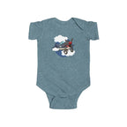 Cute Airplane Infant Bodysuit P-40 - Kids clothes - Pilot gifts - WWII warbird t-shirt