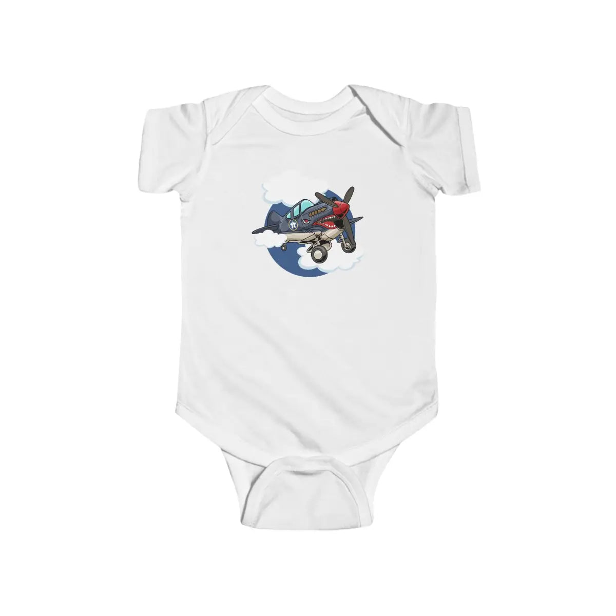 Cute Airplane Infant Bodysuit P-40 - Kids clothes - Gifts for pilots - Aviation apparel