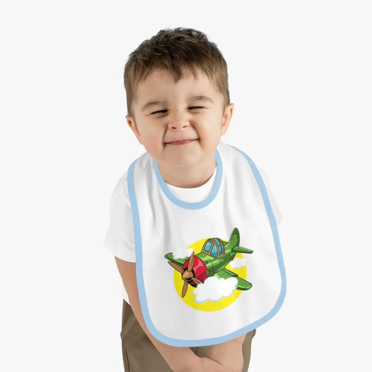 Cute Airplane Theme Baby Bib - Warbird - Kids clothes - Pilot gifts - WWII warbird t-shirt