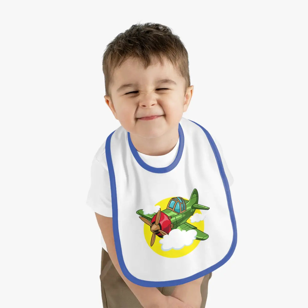 Cute Airplane Theme Baby Bib - Warbird - Kids clothes - Gifts for pilots - Aviation apparel