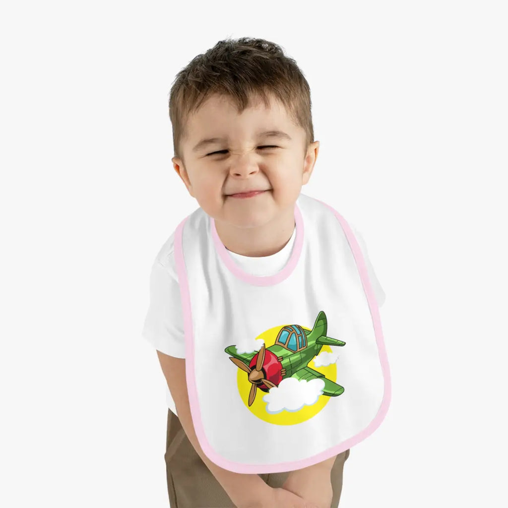 Cute Airplane Theme Baby Bib - Warbird - Kids clothes - Gifts for pilots - Aviation apparel