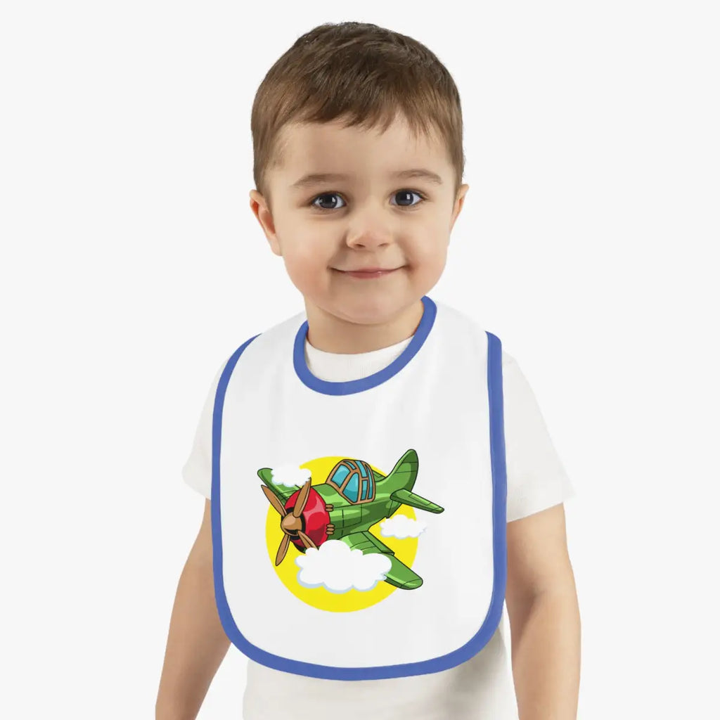 Cute Airplane Theme Baby Bib - Warbird - Kids clothes - Gifts for pilots - Aviation apparel