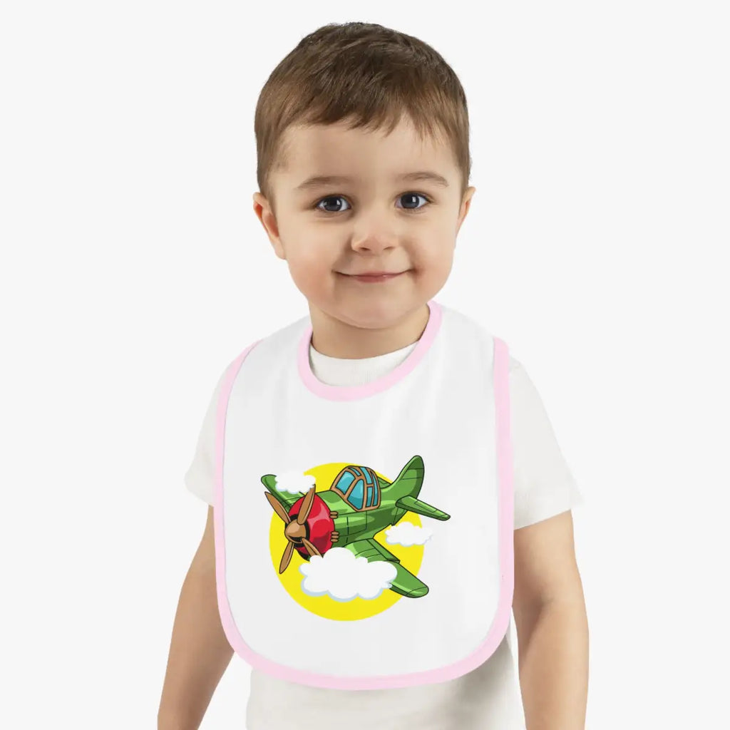 Cute Airplane Theme Baby Bib - Warbird - Kids clothes - Gifts for pilots - Aviation apparel