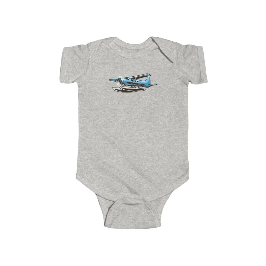 Cute Baby Bodysuit with Airplane Design - Kids clothes - Pilot gifts - WWII warbird t-shirt