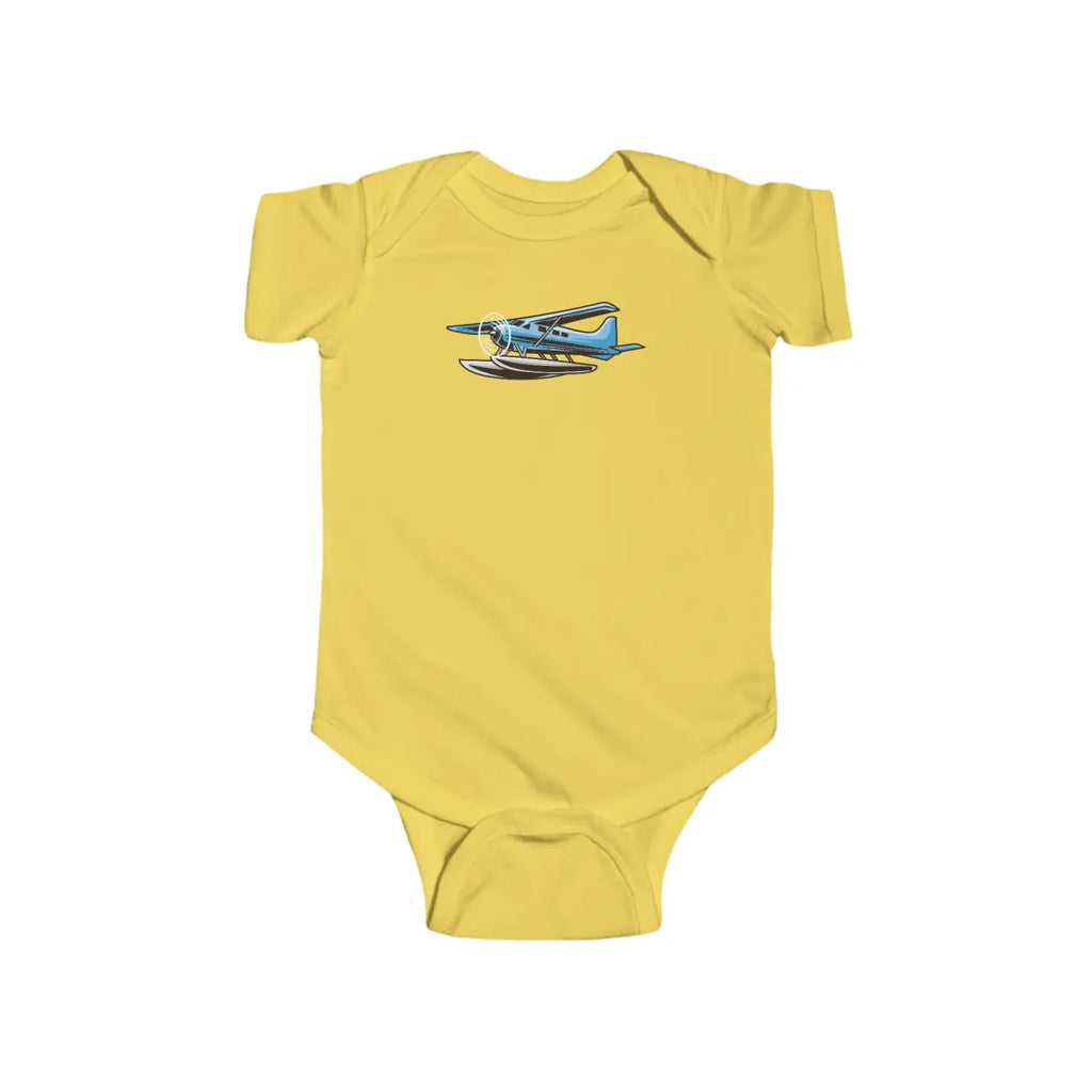Cute Baby Bodysuit with Airplane Design - Kids clothes - Pilot gifts - WWII warbird t-shirt