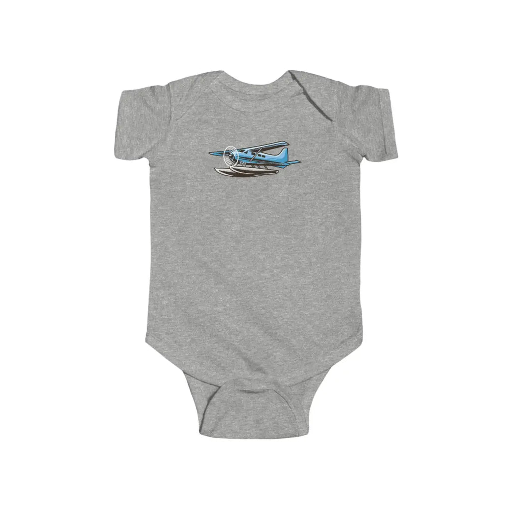 Cute Baby Bodysuit with Airplane Design - Kids clothes - Pilot gifts - WWII warbird t-shirt