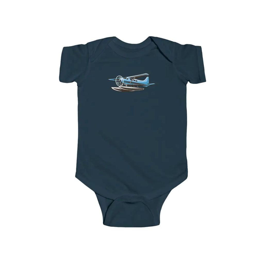 Cute Baby Bodysuit with Airplane Design - Kids clothes - Pilot gifts - WWII warbird t-shirt