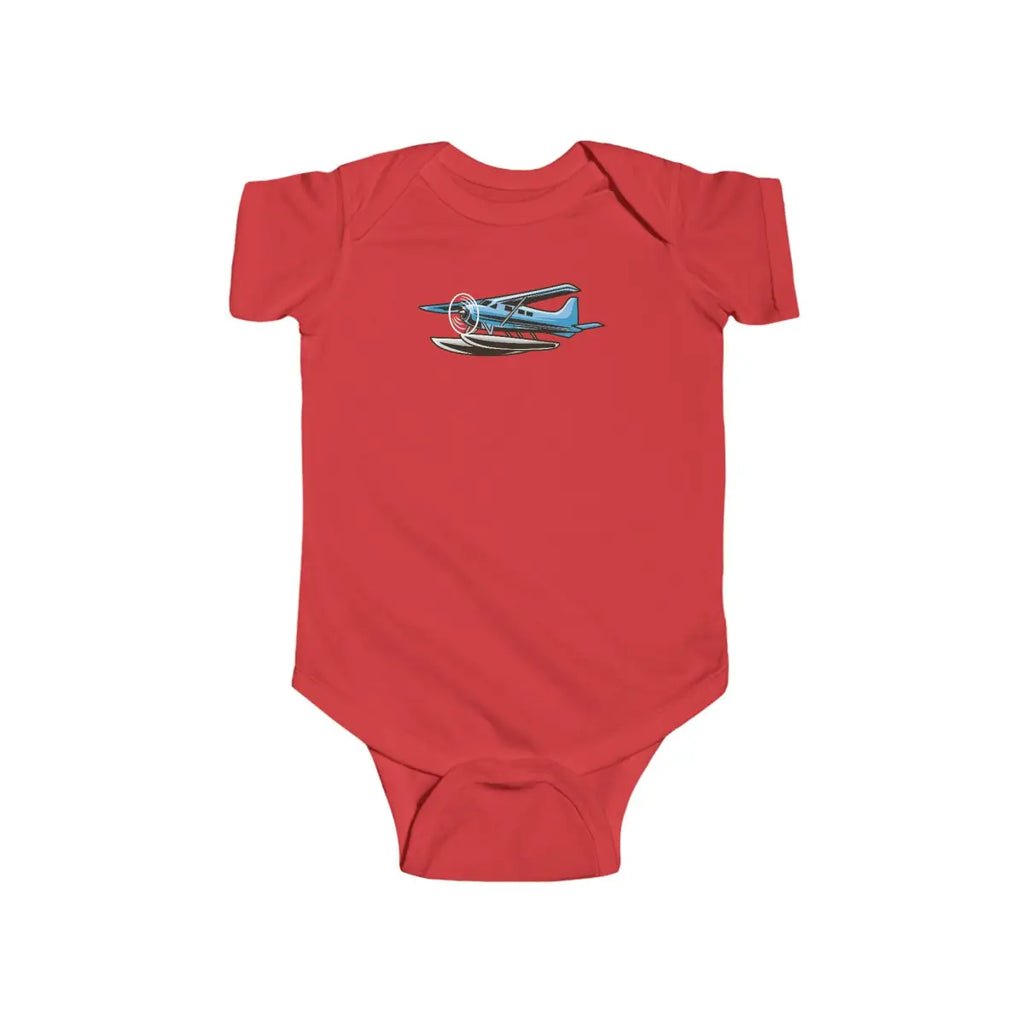 Cute Baby Bodysuit with Airplane Design - Kids clothes - Pilot gifts - WWII warbird t-shirt