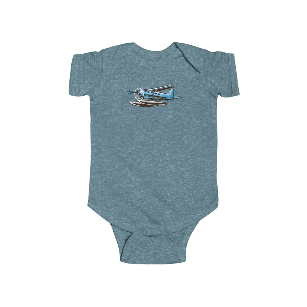 Cute Baby Bodysuit with Airplane Design - Kids clothes - Pilot gifts - WWII warbird t-shirt